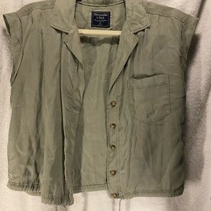 Abercrombie and Fitch small green shirt
